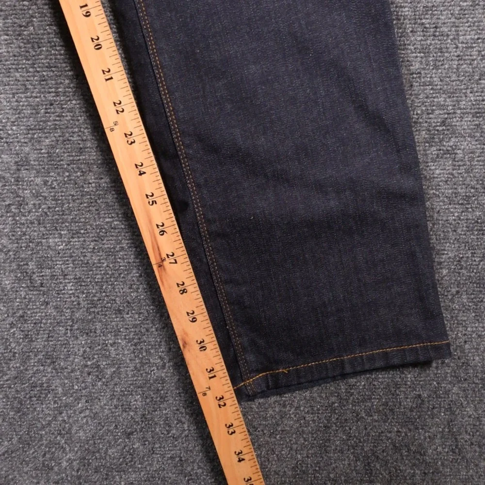 Mott & Bow Crosby Slim Jeans Mens 36x32 Dark Indigo Blue Straight Leg Denim